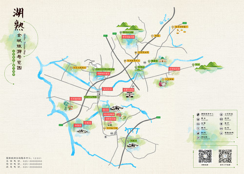 湖熟社區(qū)全域旅游導(dǎo)覽圖繪制