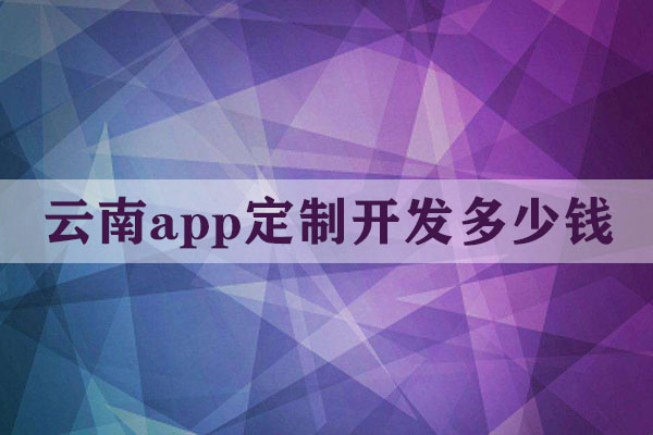 云南app定制開發(fā)多少錢
