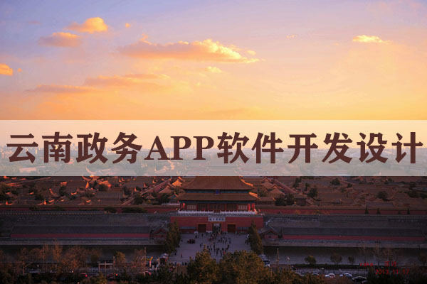 云南政務APP軟件開發(fā)設計方案
