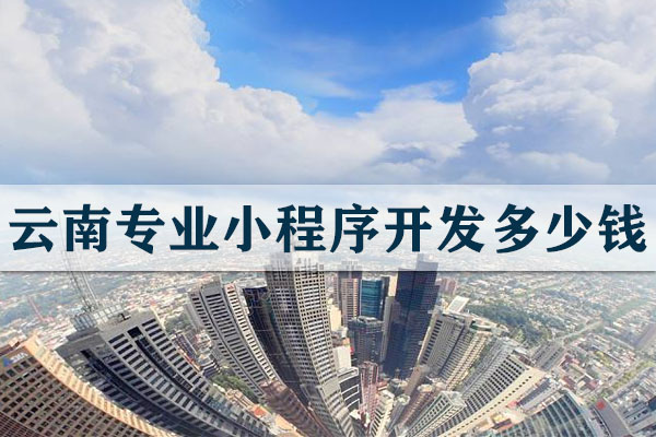 云南專業(yè)小程序開發(fā)多少錢