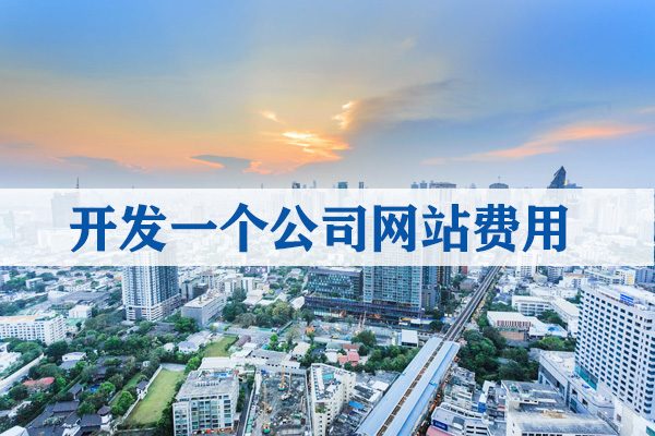 開發(fā)一個(gè)公司網(wǎng)站費(fèi)用